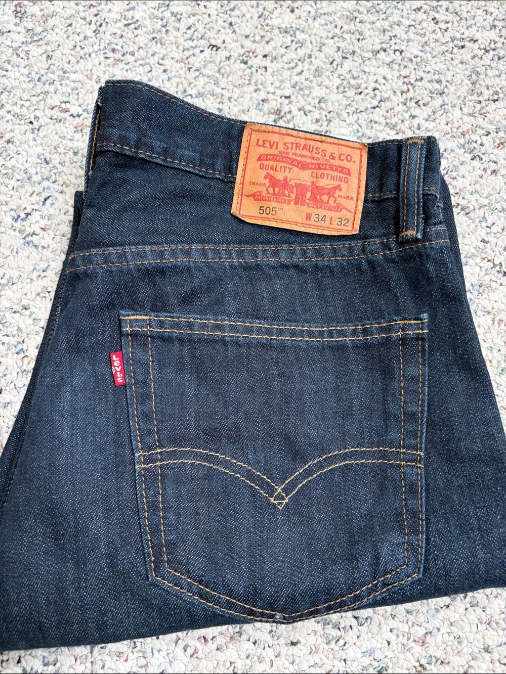 Levi's 505 Straight Men's Jeans - Dark Indigo